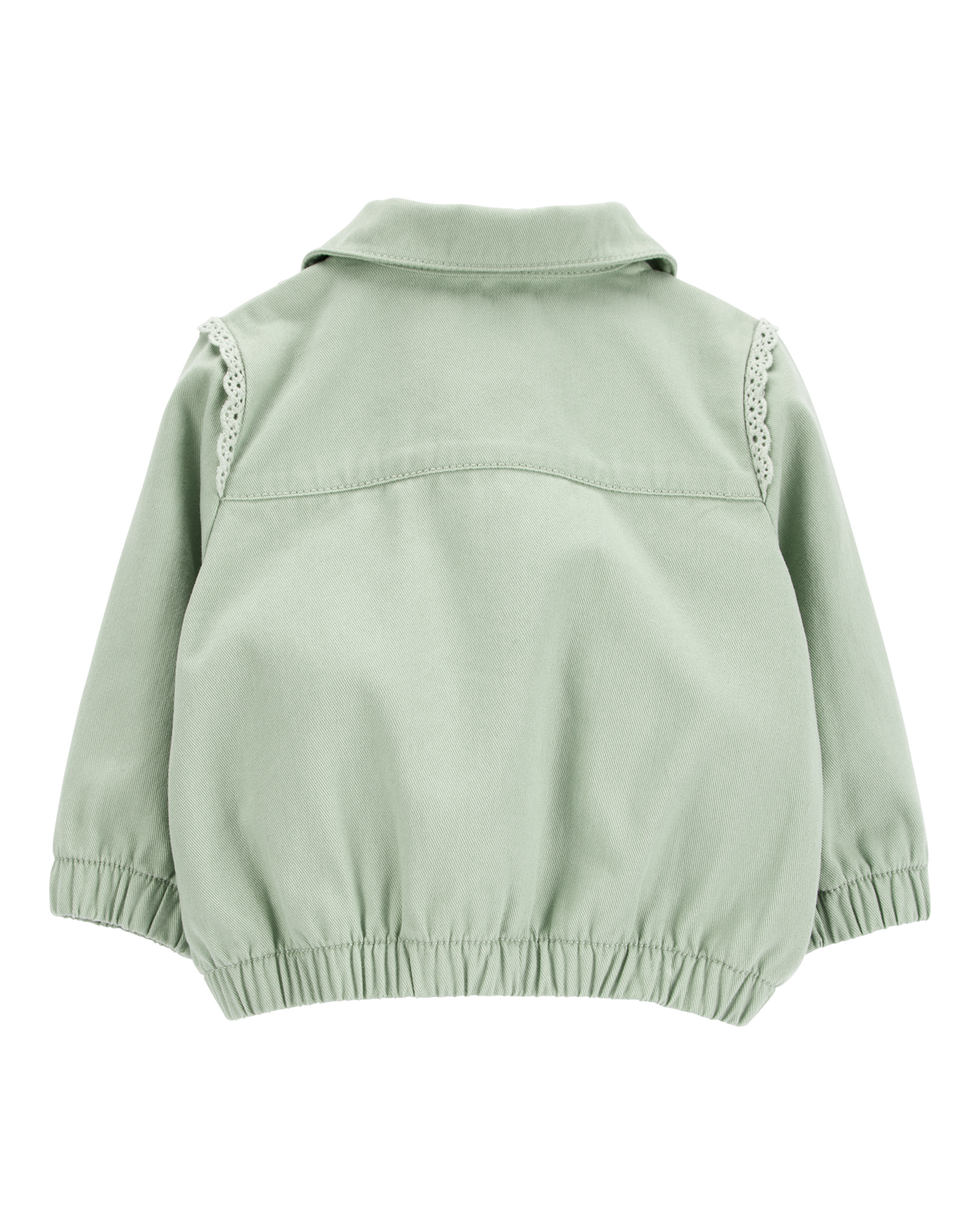 Baby Zip-Up Eyelet Woven Jacket - Green - OshKosh | Carter's