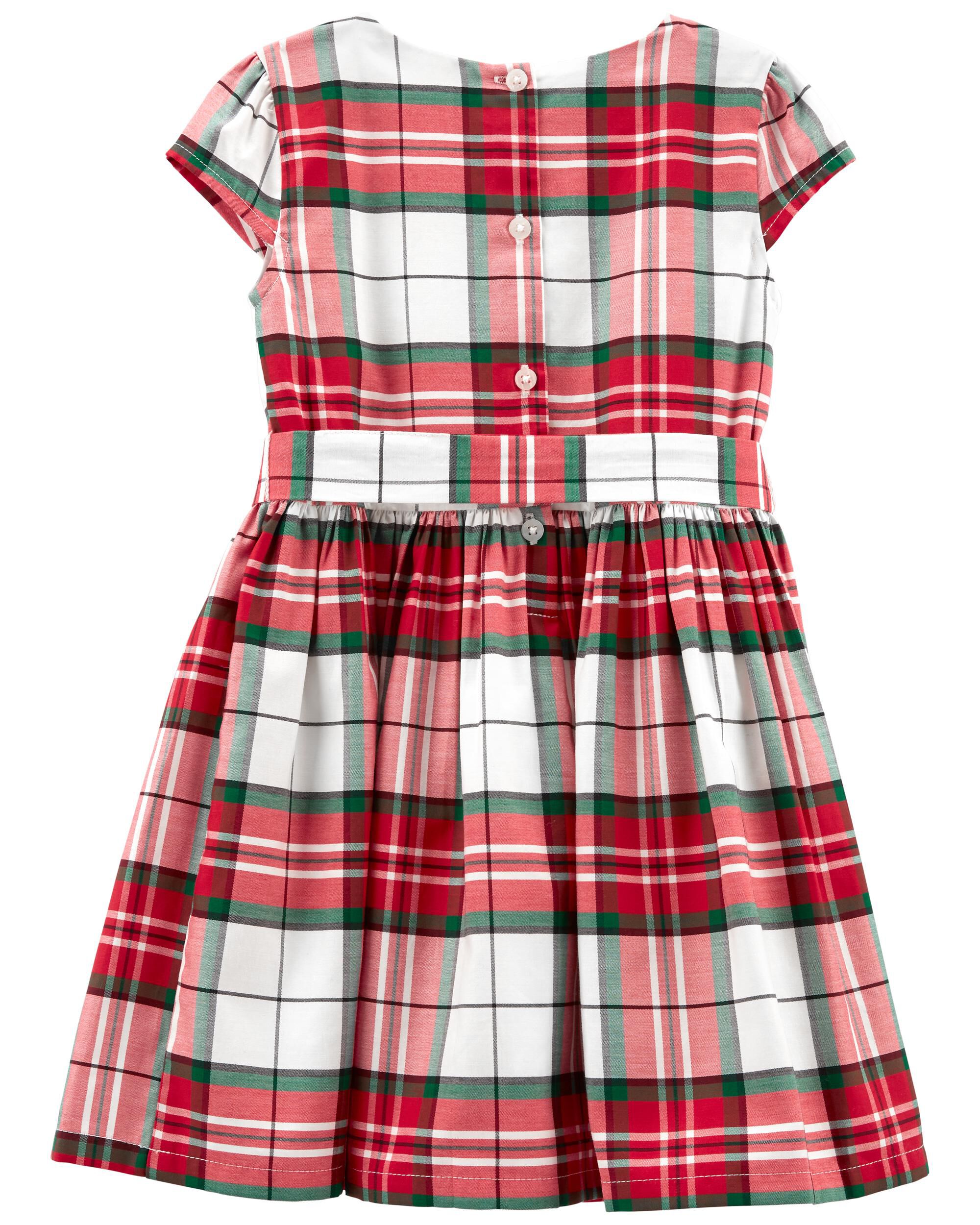 Carters plaid sateen dress Clearance