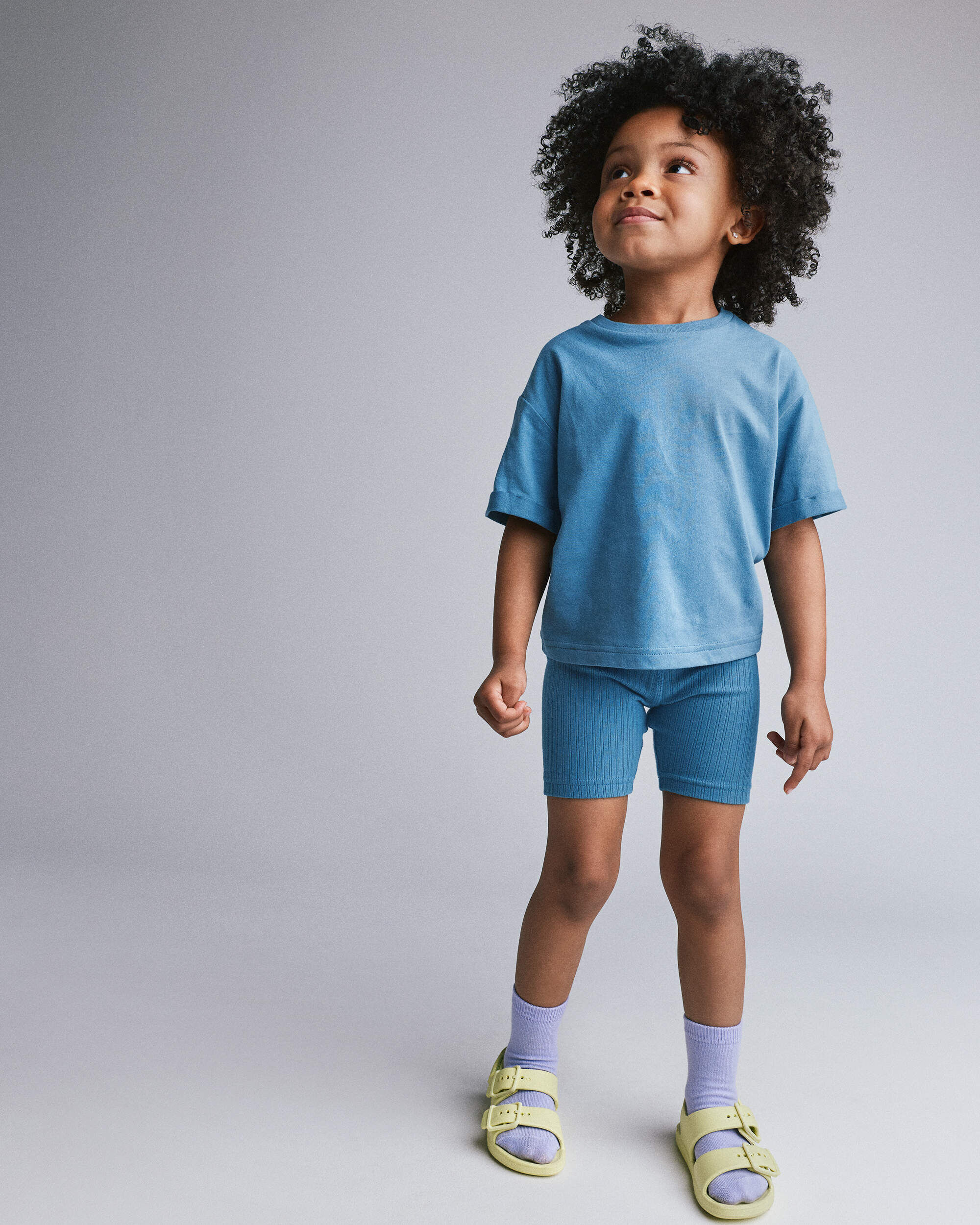 Otter Avenue Toddler Rolled Cuff Tee 12M Blue 12$