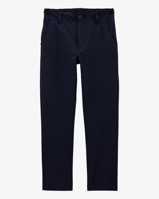 Product image 1 of Kid Poplin Pull-On Uniform Pants - Navy
