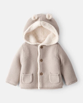 Baby Organic Cotton Sweater Knit Booties