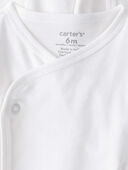 White - Baby 4-Pack Side-Snap Tees - White, Selected