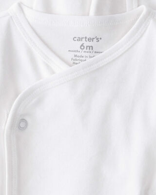 Product image 2 of Baby 4-Pack Side-Snap Tees - White