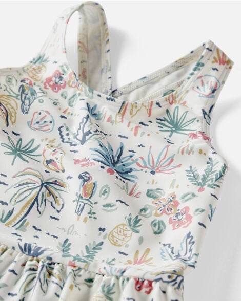  Product image 3 of Toddler Recycled Tropical Print Swimsuit