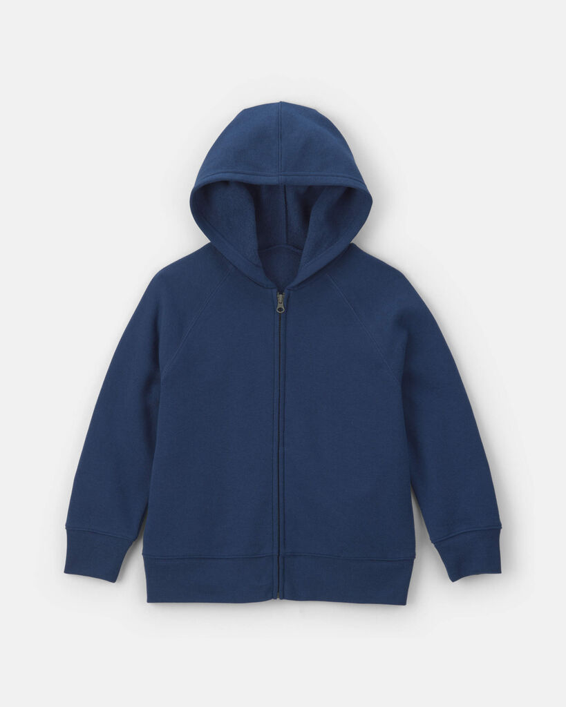 Carter's boys fleece zip-up hoodie 10 Navy Blue