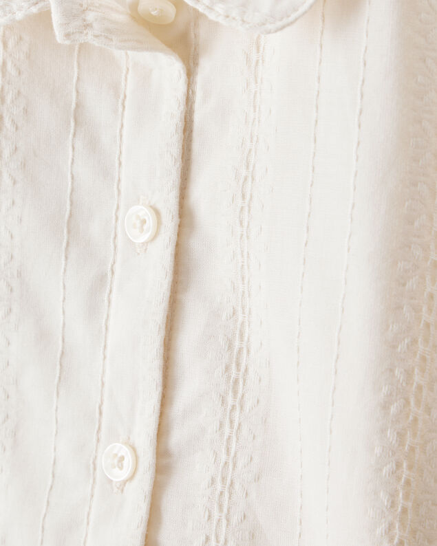 Product image 2 of Toddler Girl Cotton Long-Sleeve Button-Down - White