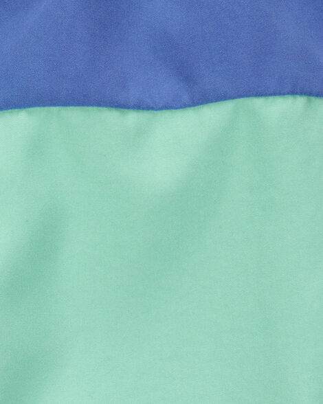 Product image 3 of Boys Colorblock Swim Trunks - Green/Blue