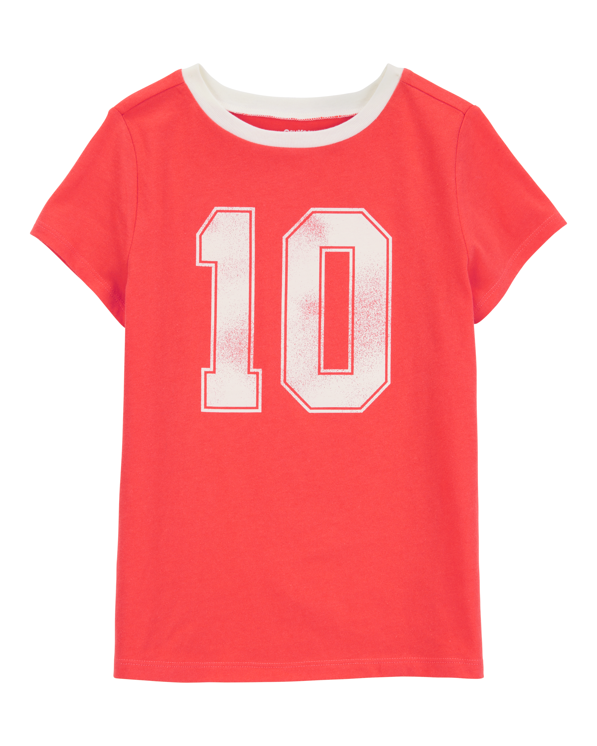 Kid Vintage Sporty Short-Sleeve Graphic Tee - Red