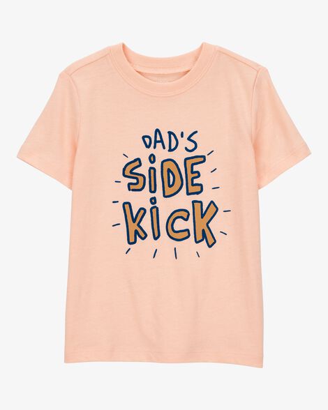  Product image 1 of Toddler Dad's Side Kick Short-Sleeve Graphic Tee - Orange