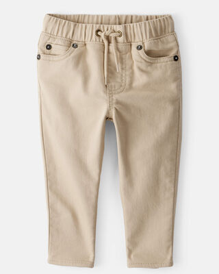 Baby Boy Cotton Pull-On Fashion Pants - Brown