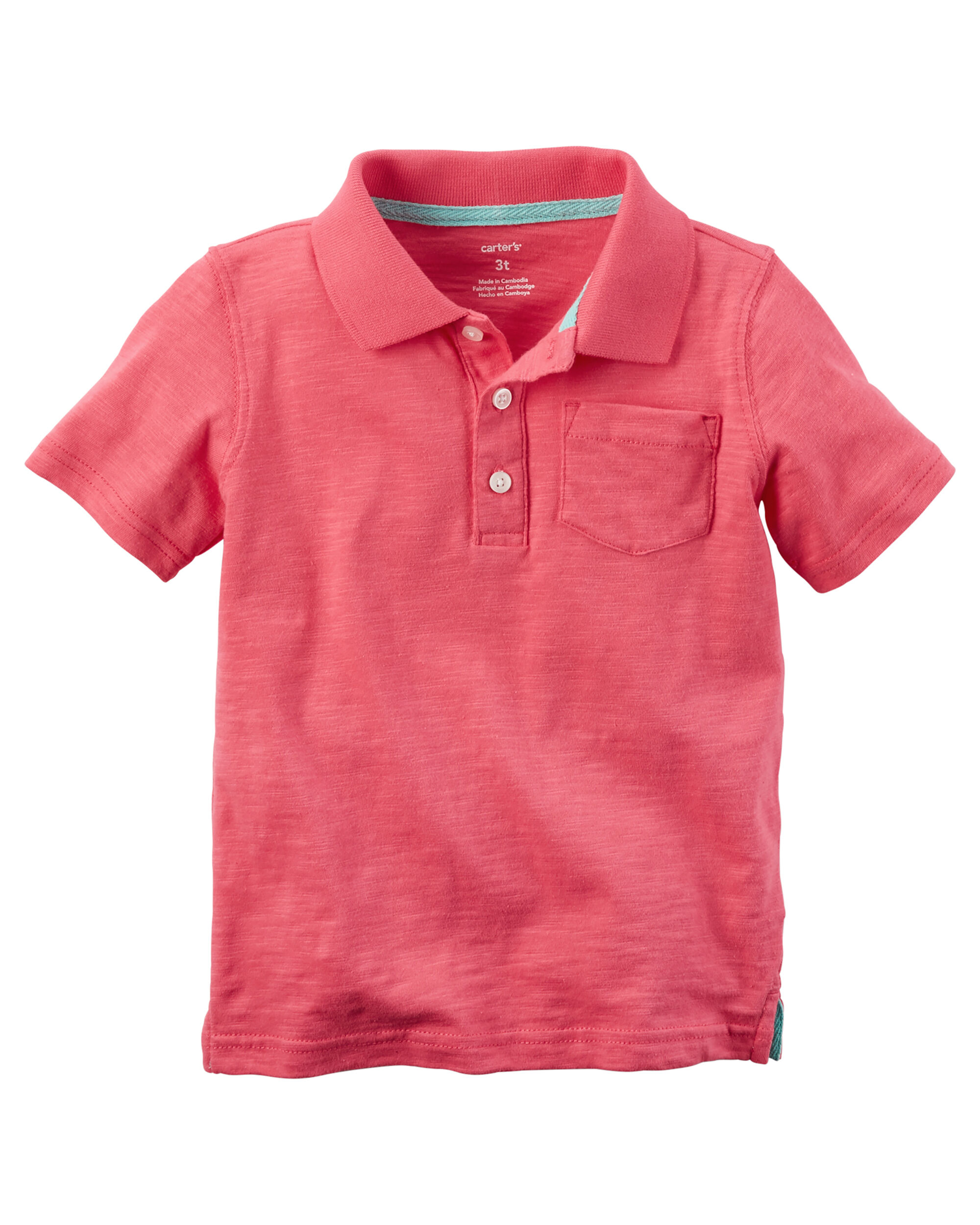 baby boy pink polo shirt