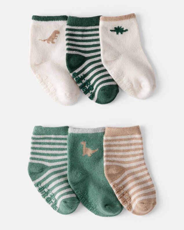 Product image 1 of Baby Boy 6-Pack Dinosaur Ankle Socks