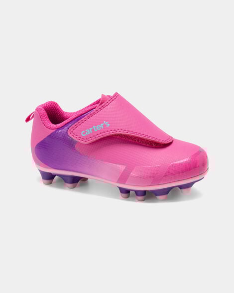 toddler girl soccer sport cleats - pink
