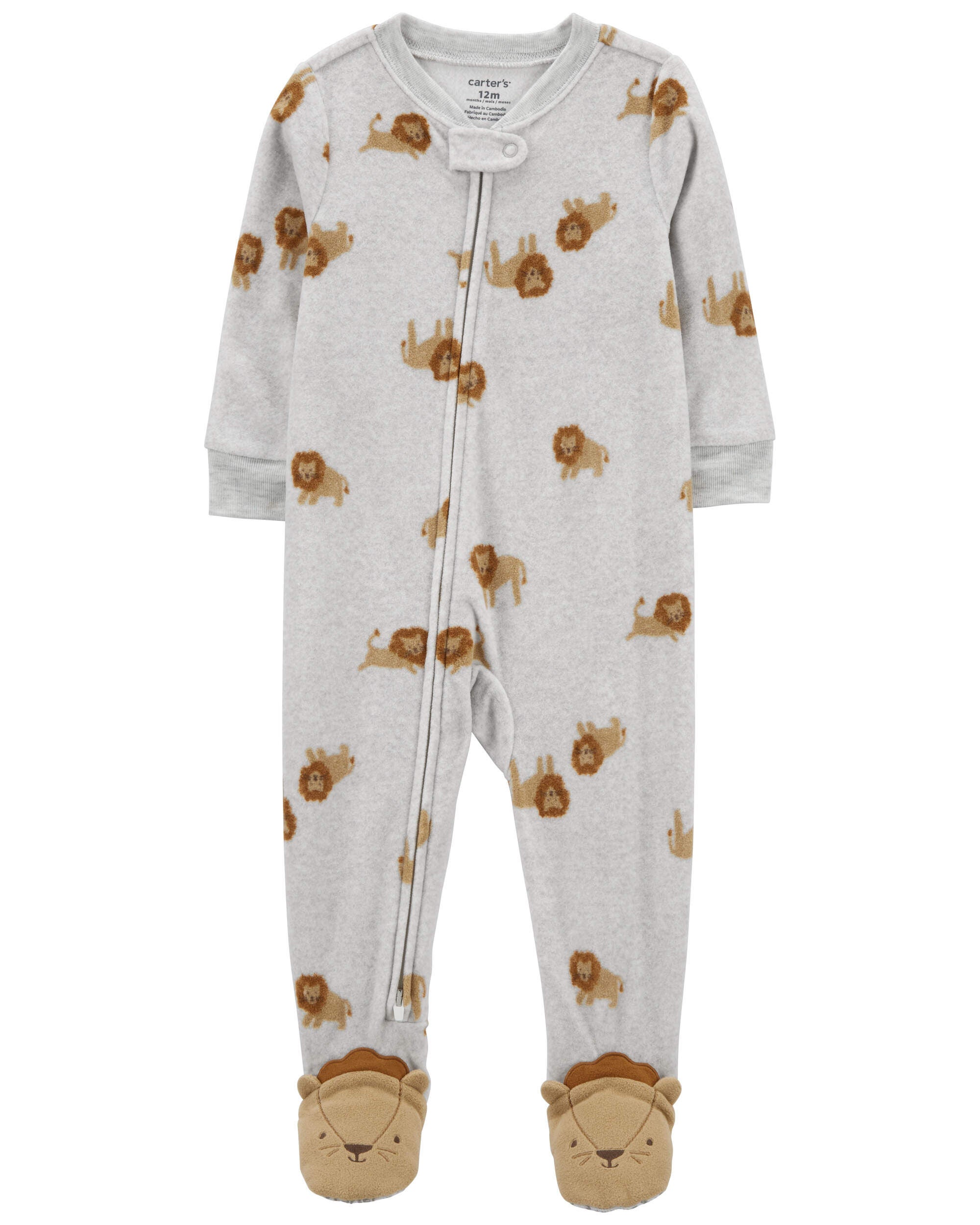 Toddler 1 Piece Lion Fleece Footie Pajamas Carter s Carter s