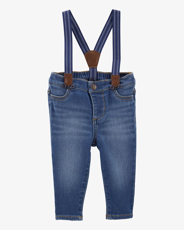 Product image 1 of Baby Knit Denim Suspender Pants