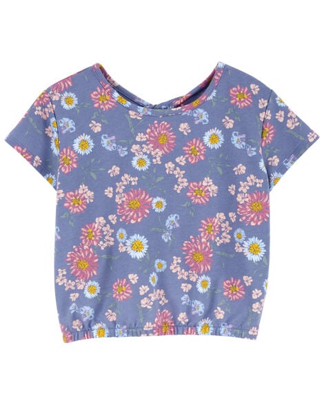  Product image 1 of Kid Floral Print Twist Back Top