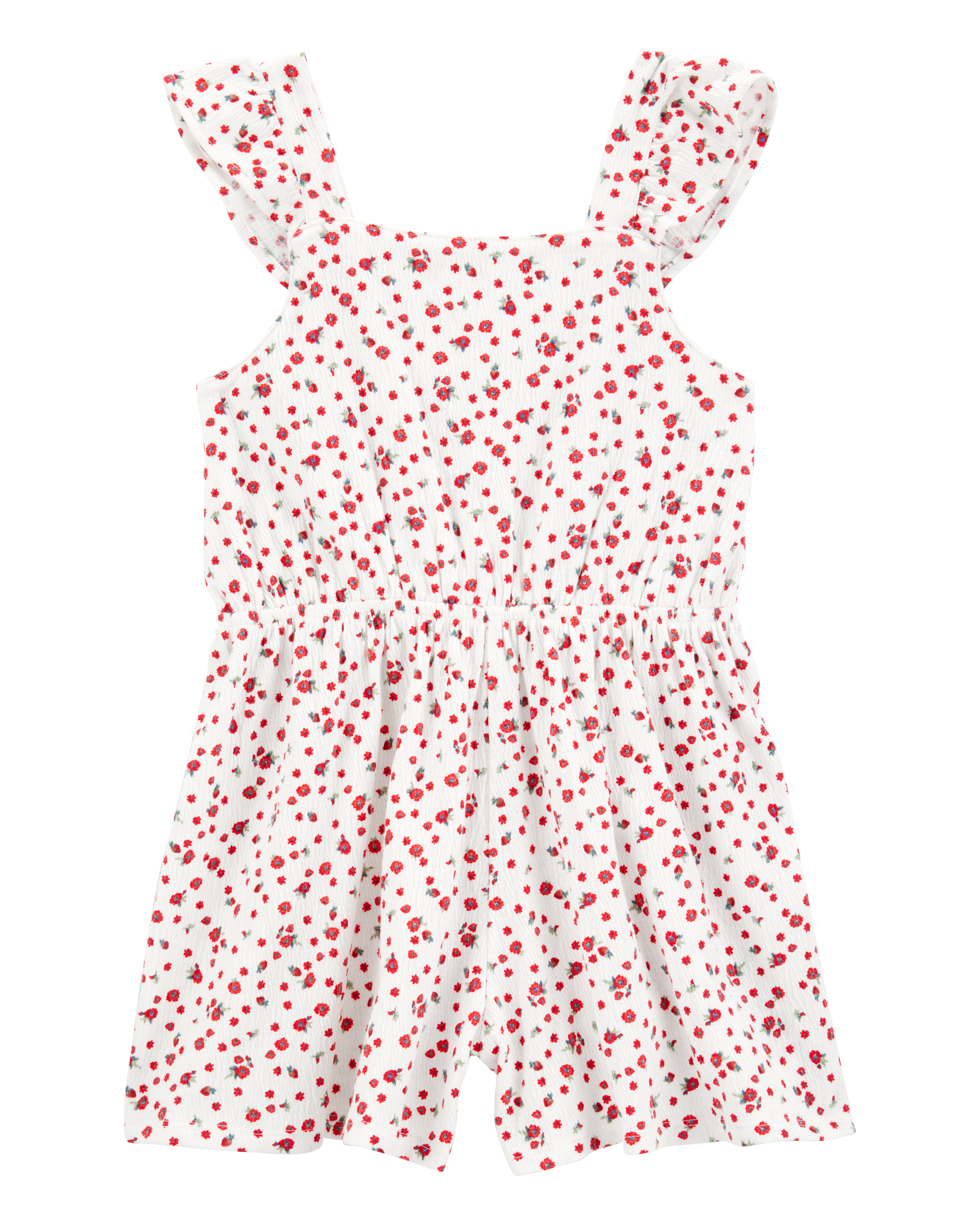 Kid Floral Print Romper - Ivory