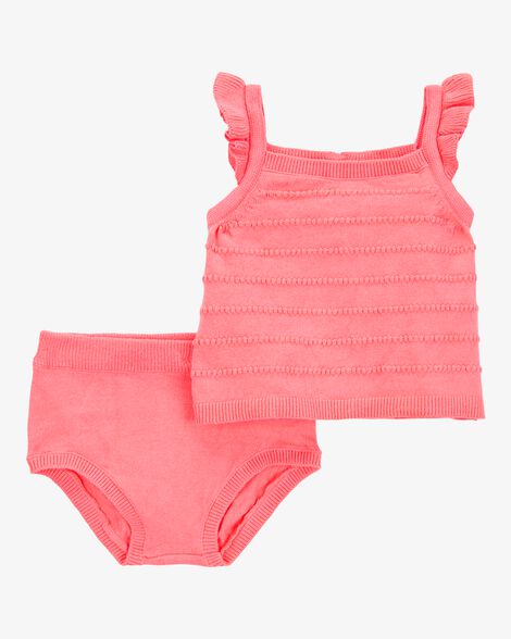 Product image 1 of Baby 2-Piece Sweater Knit Tank & Diaper Cover Set