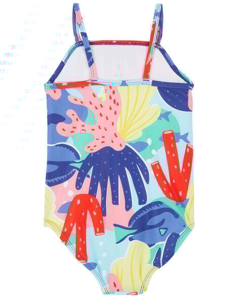 Product image 4 of Toddler 1-Piece Coral Swimsuit