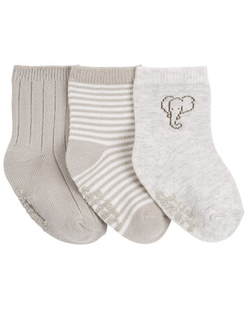 Baby 3-Pack Elephant Booties