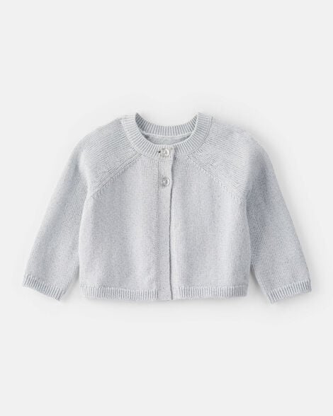 Baby Girl Long-Sleeve Sweater - Grey