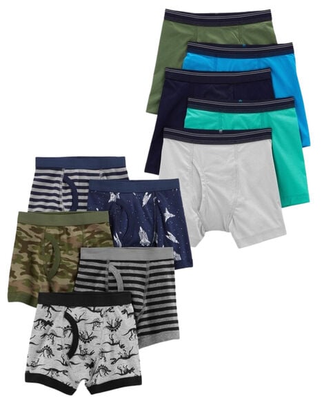 Product image 1 of Kid 10-Pack Boxer Briefs Underwear