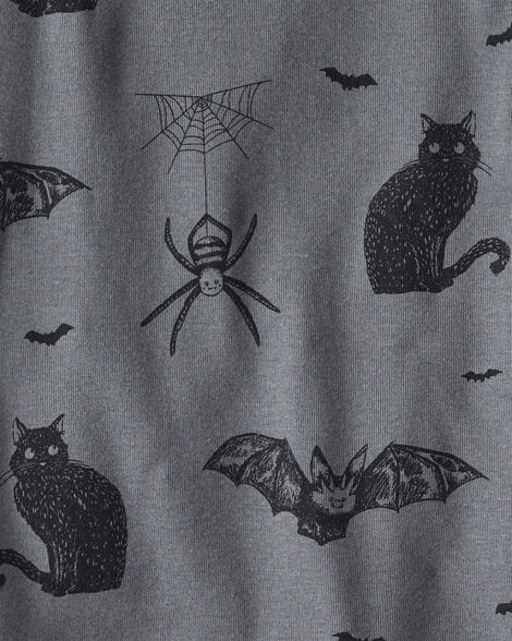 Product image 3 of Kid Organic Cotton Pajamas in Spooky Creatures Print