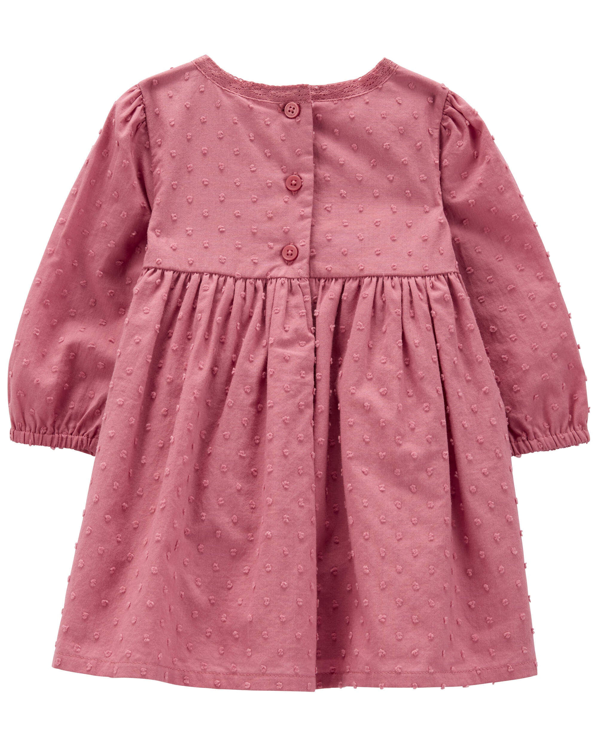 Baby Swiss Dot Crochet Trim Dress OshKosh Carter s