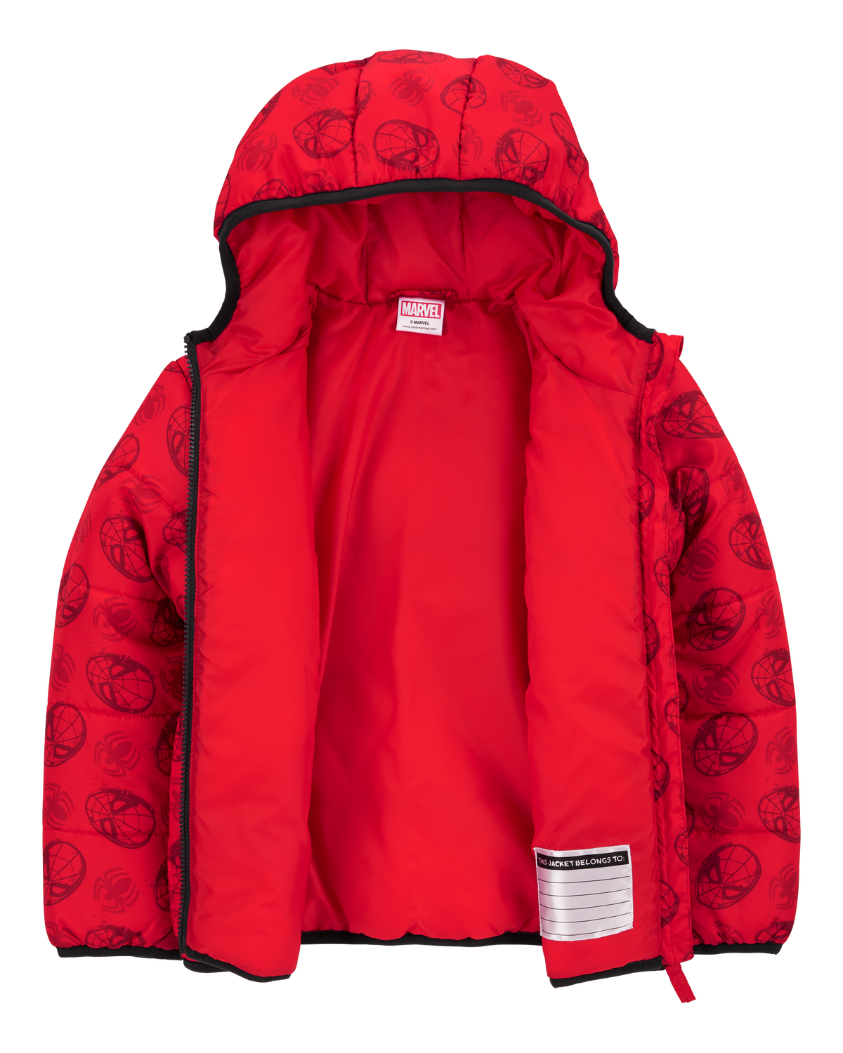 Red bandana bubble coat online