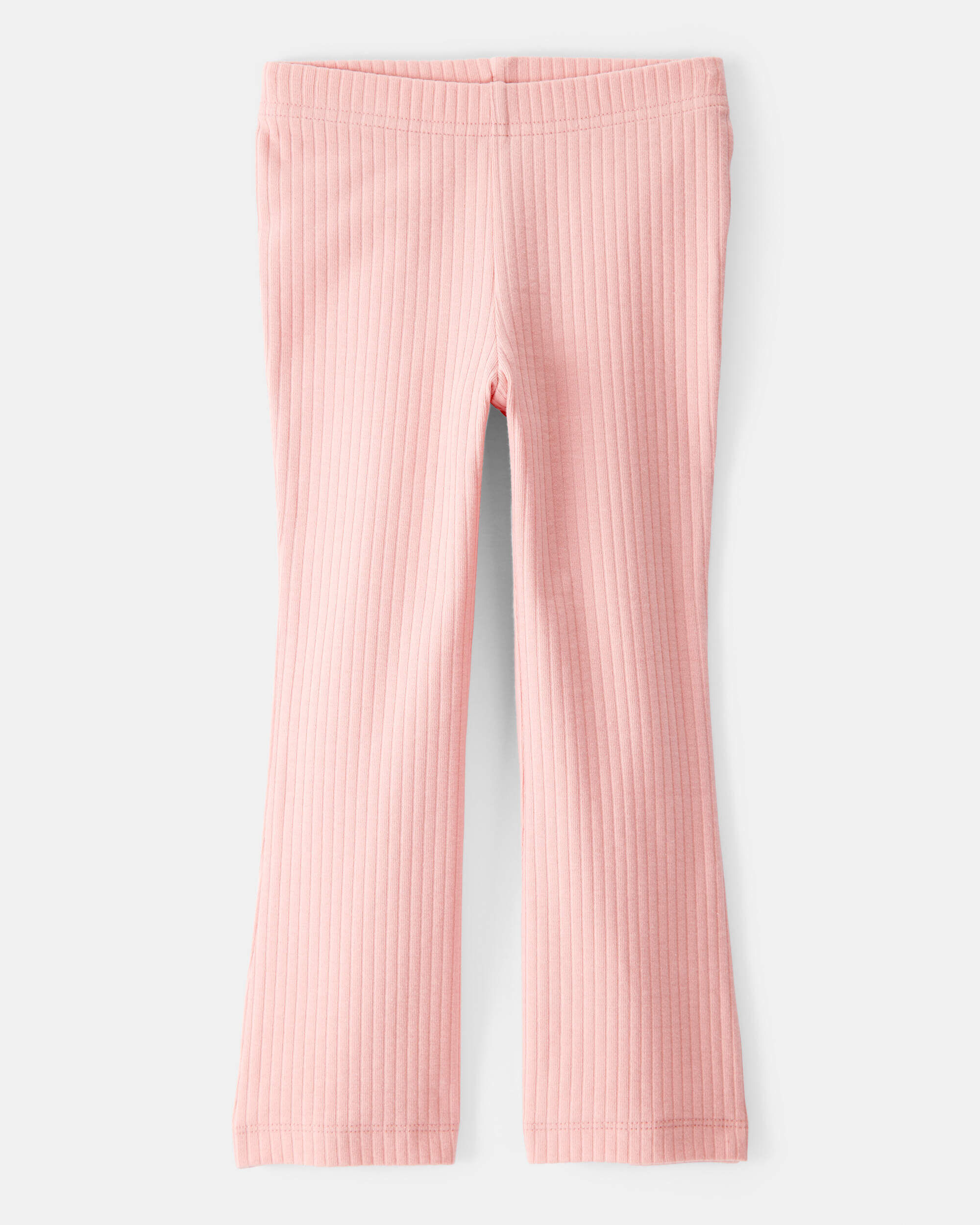 Toddler Girl Cotton Flare Leggings - Pink