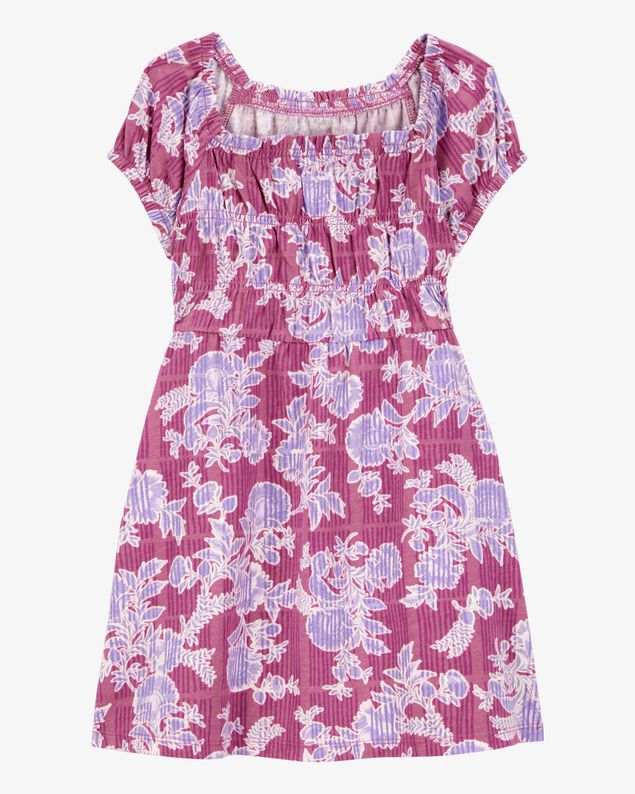 Product image 1 of Toddler Smocked Floral Print Dress - Pink