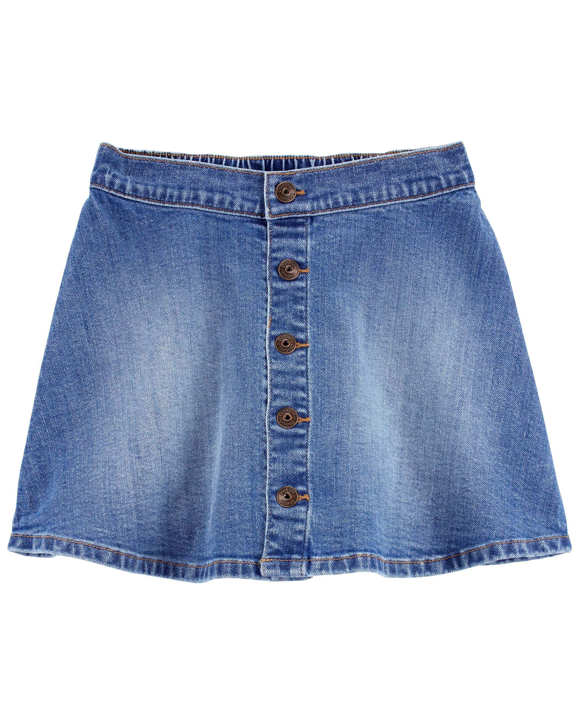 Kid Button Front Denim Skirt OshKosh Carter s