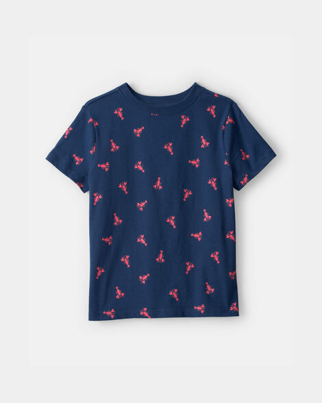 boys lobster t-shirt - blue