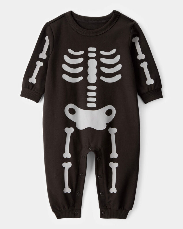 Product image 1 of Baby Skeleton Long-Sleeve Jumpsuit - Black