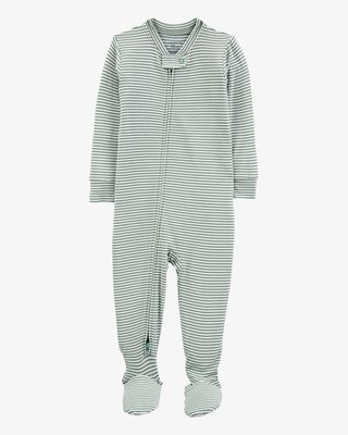 Product image 1 of Toddler Striped 1-Piece PurelySoft Footie Pajamas