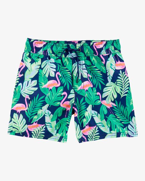 Product image 4 of Kid 2-Piece Tropical Rashguard & Swim Trunk Set