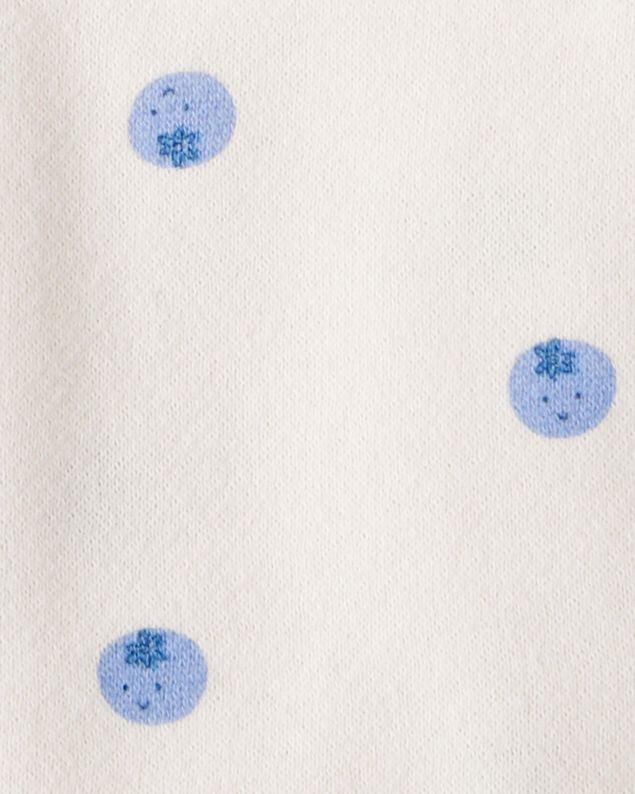 Product image 2 of Baby Girl Blueberry Print Long-Sleeve Hoodie - Ivory