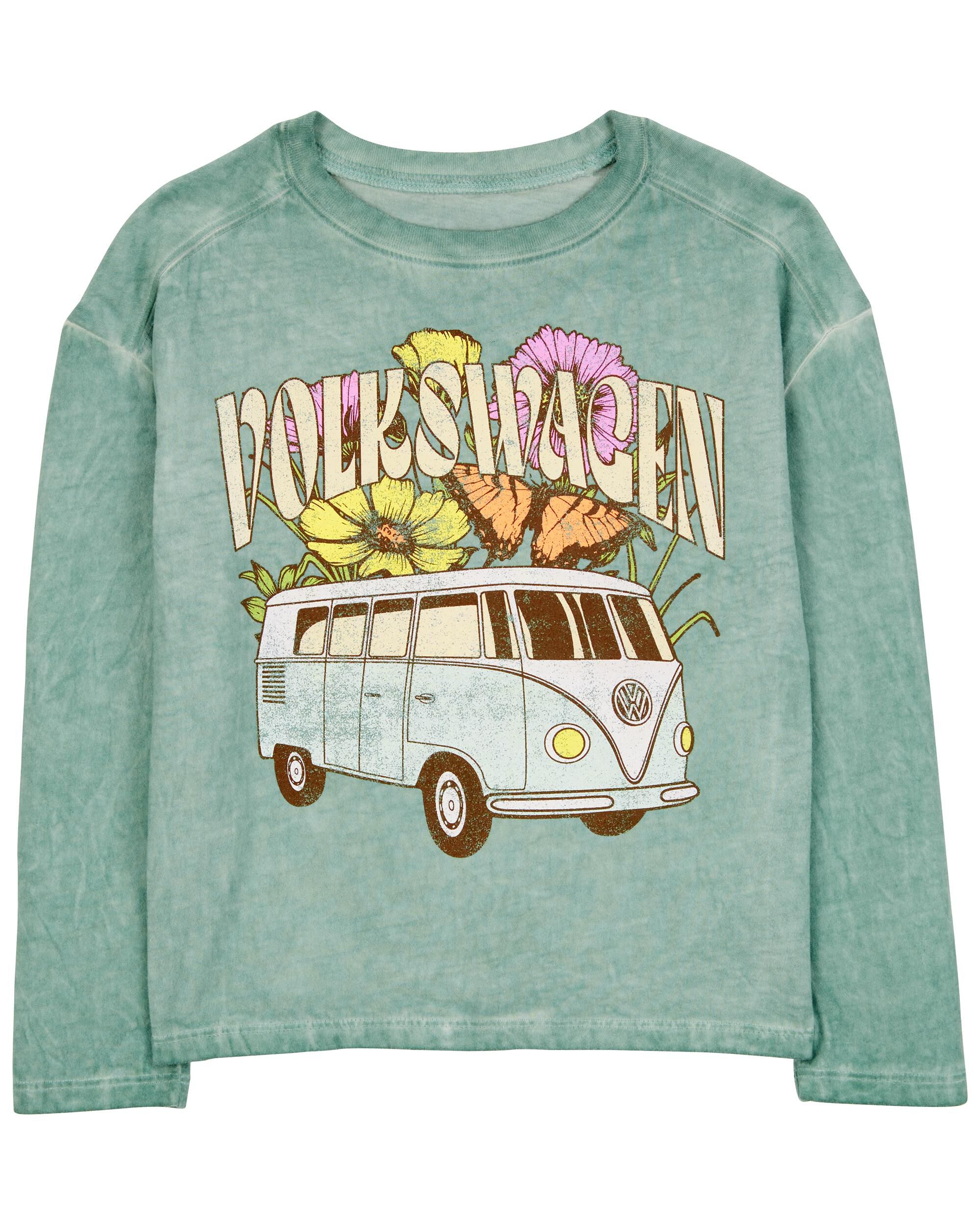 Kid Vibin' Long-Sleeve Graphic Tee - Purple - OshKosh | Carter's