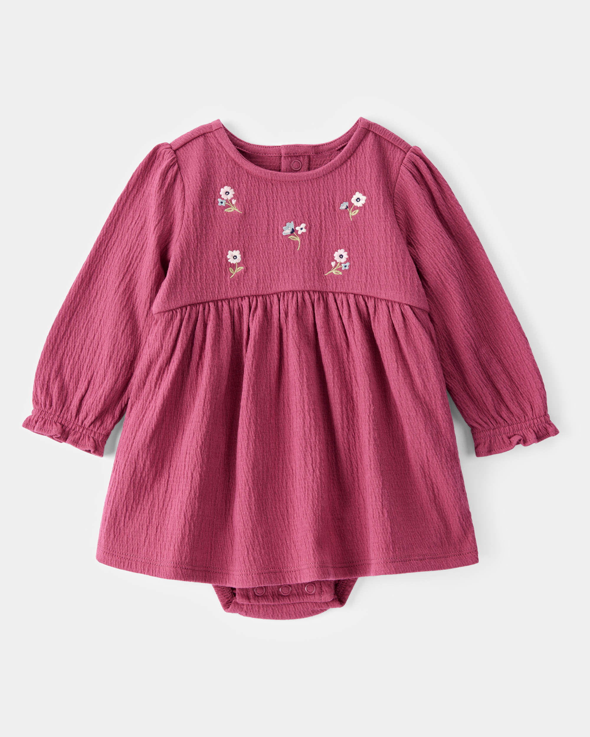 Baby Embroidered Floral Bodysuit Dress - Pink - Carter's