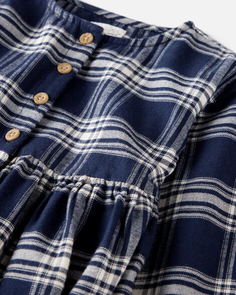  Product image 3 of Toddler Girl Organic Cotton Flannel Dress 