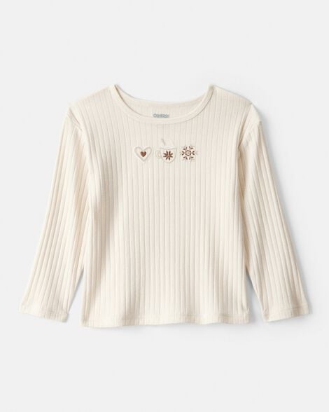 Toddler Girl Long-Sleeve Top - Ivory