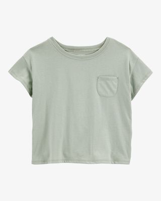 Product image 1 of Kid Solid Short-Sleeve Fashion Top - Green