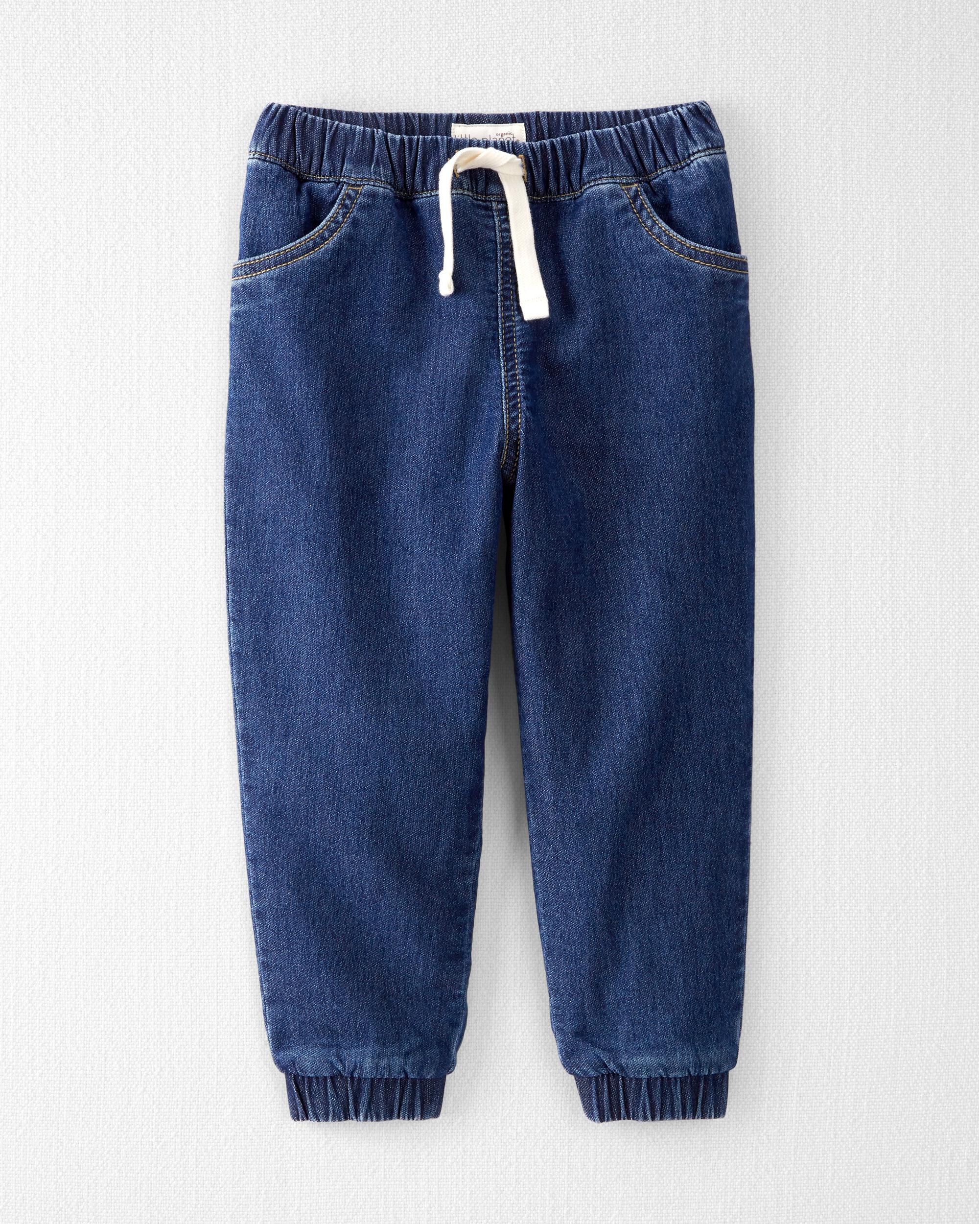 Toddler Denim Joggers Made with Organic Cotton Little Planet Carter s