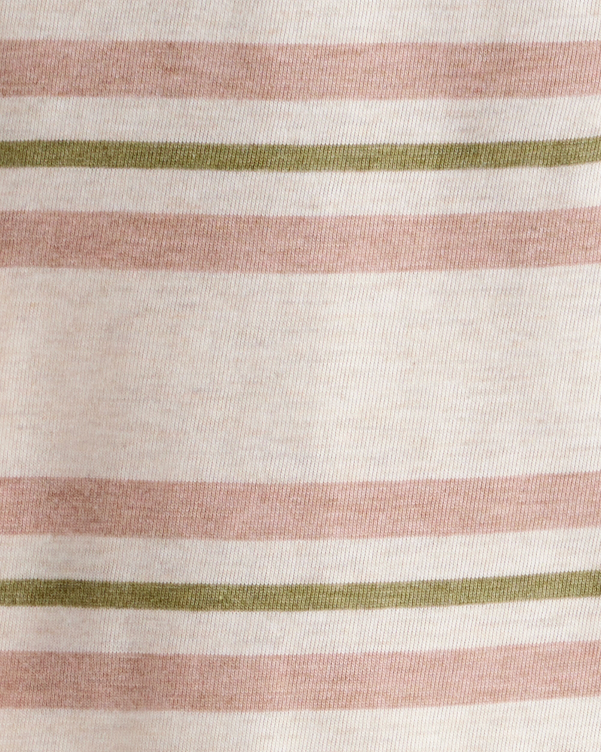 Toddler Boy Striped Short-Sleeve Henley Tee - Tan