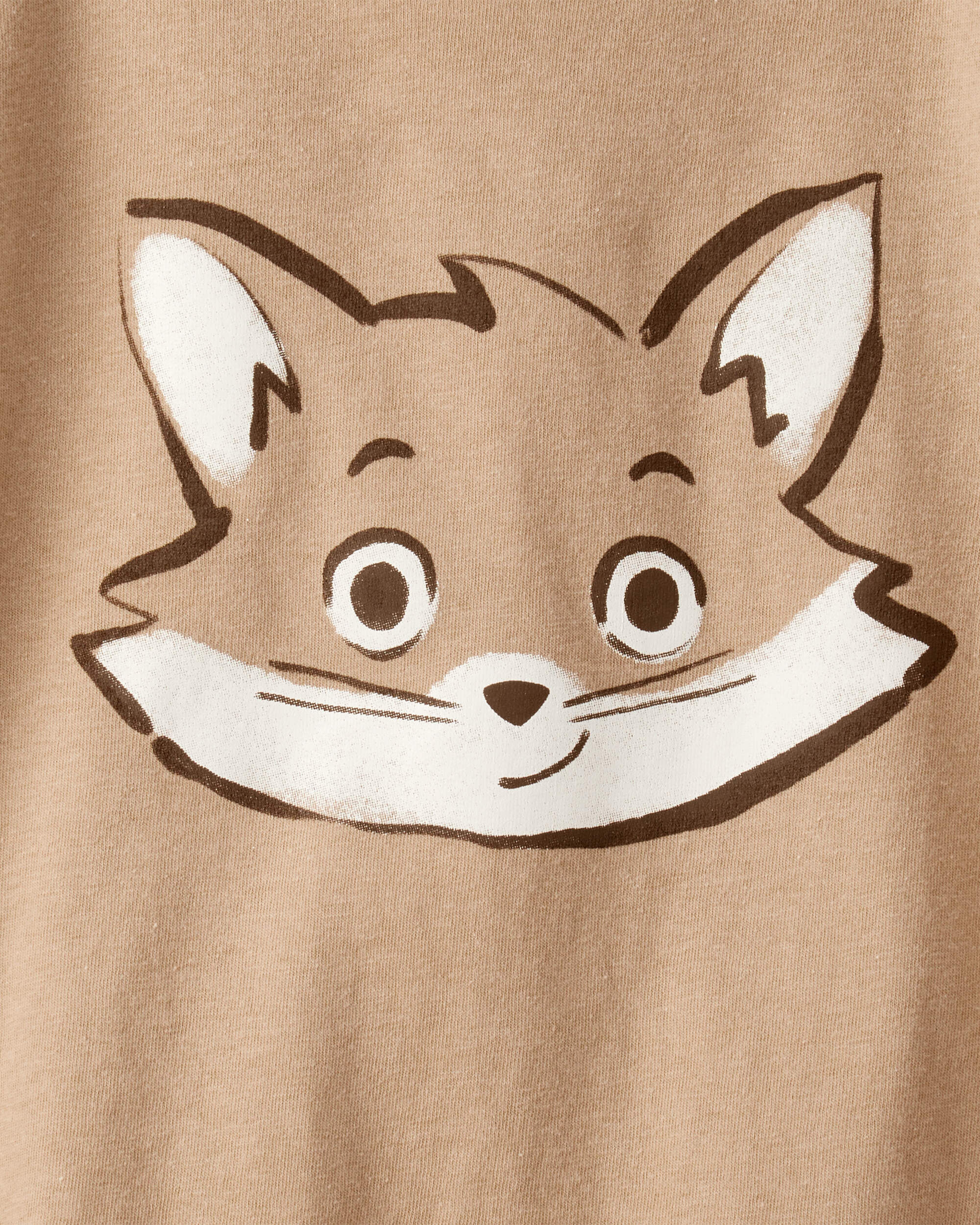 Toddler Boy Fox Short-Sleeve Graphic Tee - Brown