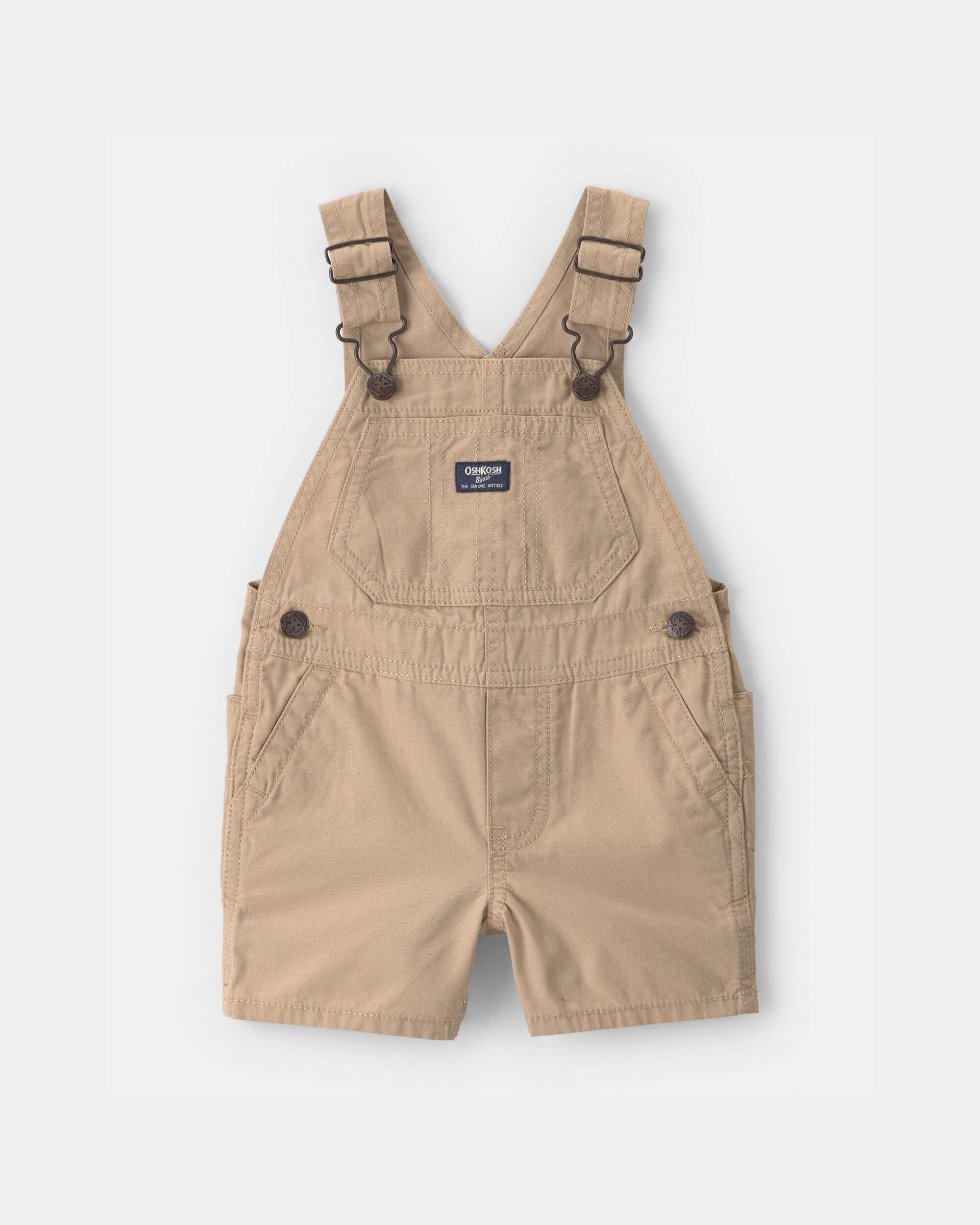 OshKosh Bgosh Baby Boy Canvas Shortall 12M Khaki 40$