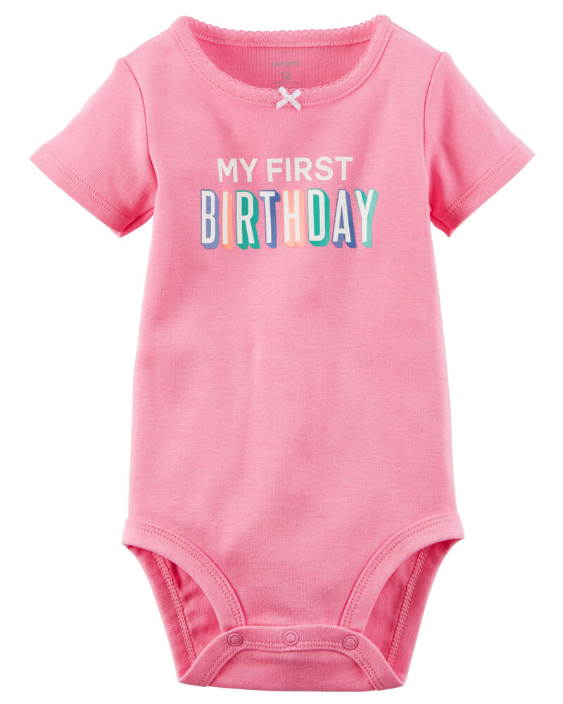 My First Birthday Collectible Bodysuit Carters Com