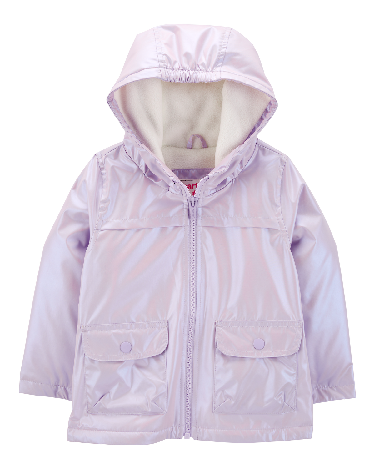 Toddler Lavender Shine Mid-Weight Fleece-Lined Jacket