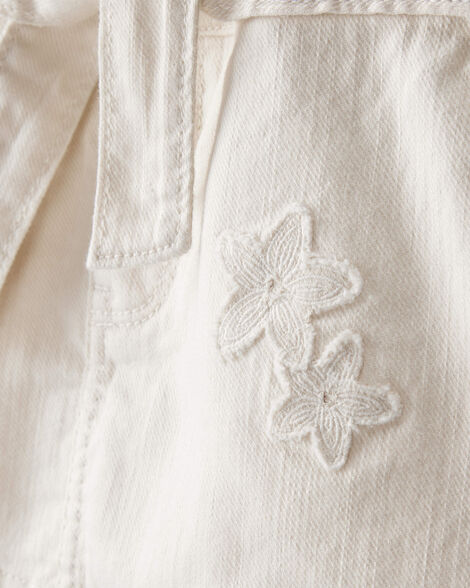  Product image 3 of Baby Girl Embroidered Cotton Long-Sleeve Dress - White
