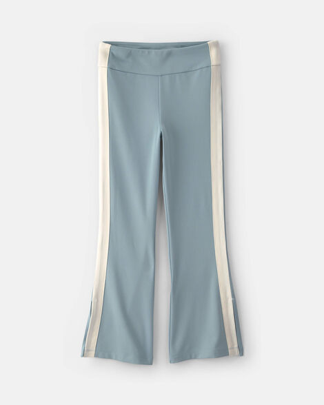 girls pull-on stretch active flare leggings - blue